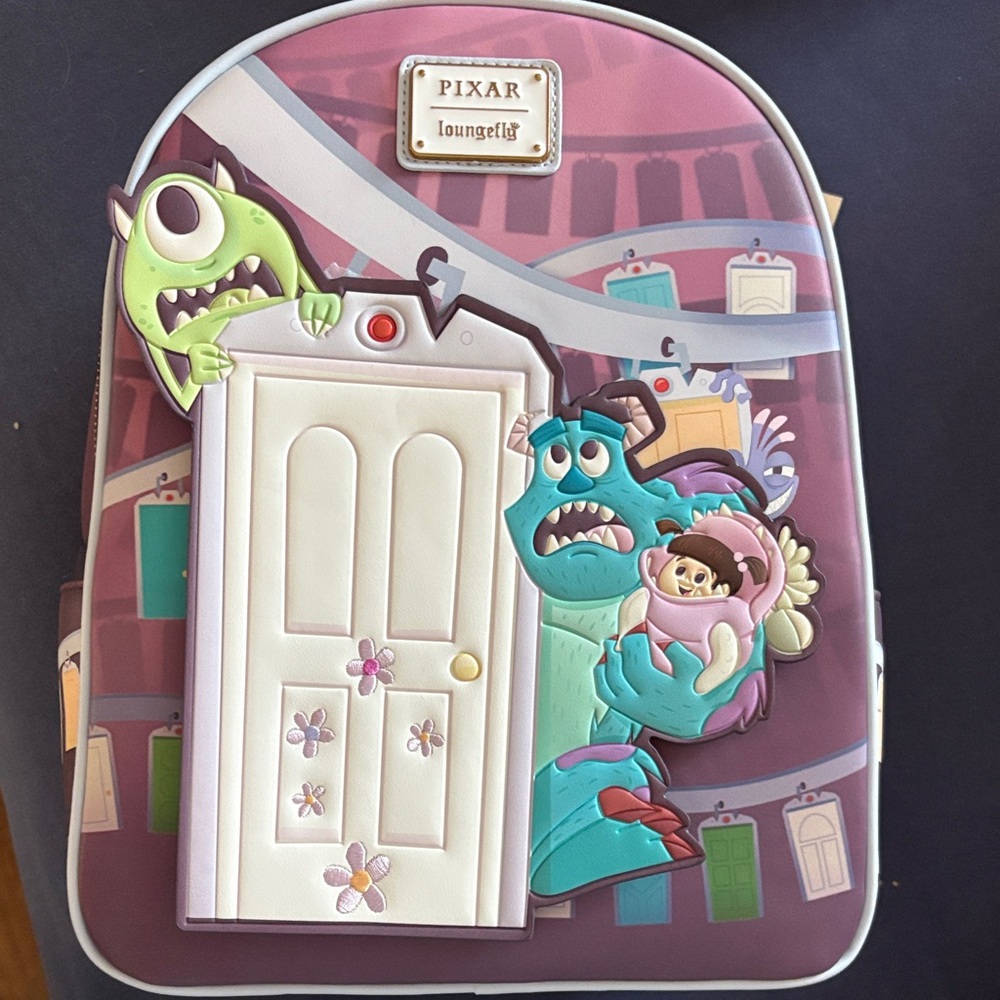 Loungefly Monsters Inc. Backpack - Purple and Blue